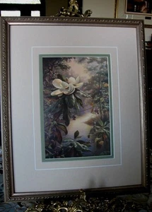 LAST FLOWER OF SUMMER by R. C. Davis MINI FRAMED - Picture 1 of 1