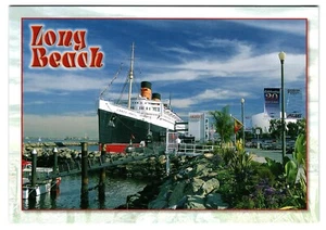 Postcard Long Beach Hotel Queen Mary Maritime - Picture 1 of 2
