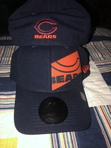 New Era 39thirty Chicago Bears Hat Stretch Fitted Size Med/Lg Cap Navy Blue - Picture 1 of 3