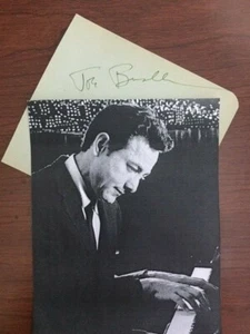 JOE BUSHKIN SIGNED SLIP, AMERICAN JAZZ PIANIST - Picture 1 of 1