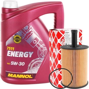 FEBI ÖLFILTER VAG 1.9 2.0 TDI + 5L MANNOL 5W-30 ENERGY MOTORÖL VW 502.00 505.00