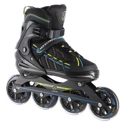 5907695595017 INLINE SKATES NILS EXTREME NA1128 SCHWARZ/LIME GRÖSSE. L (39-42) N - Bild 1 von 4