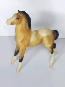 Breyer Reeves Tri-color Pinto Foal Colt 4.5" Tall Silver Logo - Picture 1 of 8