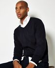 Kustom Kit Jumper Arundel Long Sleeve V-Neck Sweater Top Pullover Reinforced