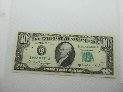 1988A $10 Uncirculated FRN #B90234864A  *Sequential Option - Image 1 of 4