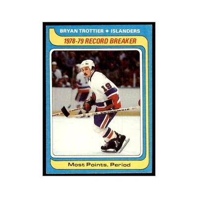 Bryan Trottier 1979 Topps #165 New York Islanders Hockey Card NM - Image 1 of 3