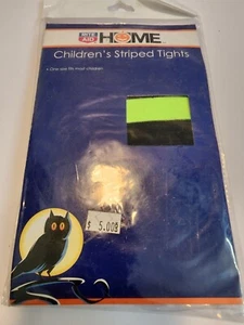 Helle gelbe und schwarze gestreifte Kinderstrumpfhose - Bild 1 von 3