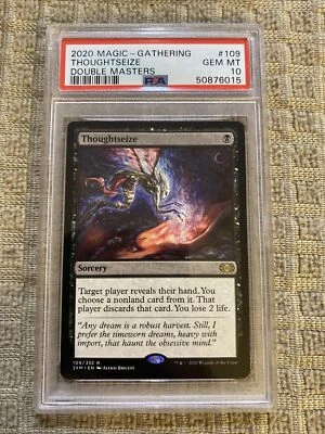 PSA 10 Pop 2 Gem Mint - Thoughtseize - 2XM MTG - Image 1 of 3