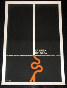 Póster original de la película cubana 1969. Cartel.Affiche.affisch "Thin Line" película de arte de Japón - Imagen 1 de 4