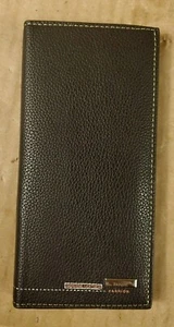 Daiqisi Schwarz Leder Geldbörse Scheckbuch Kreditkartenetui HF-33 Neu in Verpackung - Bild 1 von 6