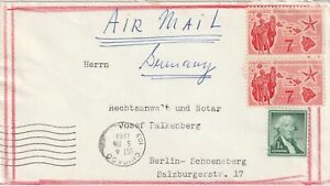 1961 USA cover sent from Chicago ILL to Berlin Germany