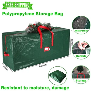 Christmas Tree Storage Bag Up To 9ft Box Container Xmas Heavy Duty Waterproof - Picture 1 of 7