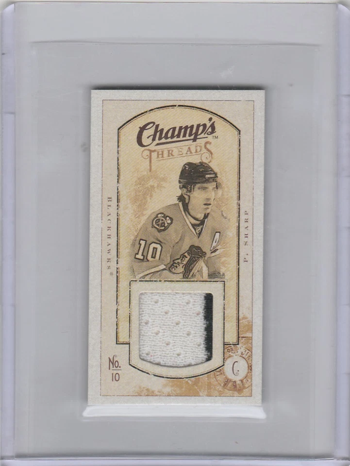 09/10 Champs Patrick Sharp Mini Jersey - Blackhawks - Image 1 of 1