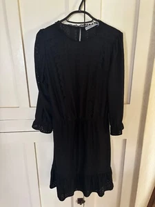 OASIS 3/4 SLEEVE BLACK DRESS - SIZE S - Picture 1 of 3