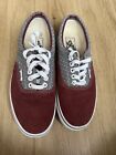 VANS Off The Wall Era MTX Burgundy & Grey Canvas Unisex Lace Up Trainers. UK 6