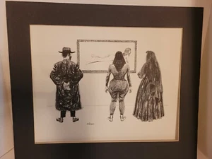 Stampa firmata J Herr 'L'arte è per tutti', arte da parete metà secolo - Foto 1 di 8
