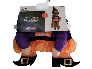 Way To Celebrate! Dog Halloween Costume Witch 2 Piece Set Medium NWT 14-20 Inch - Picture 1 of 3