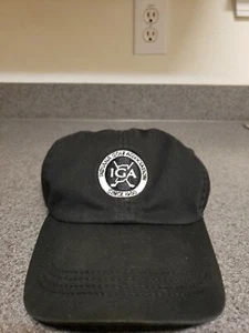 Indiana Golf Association IGA Golf Hat Baseball Cap Black Adjustable Strap Ahead - Picture 1 of 8