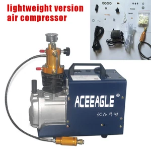Pompa Compressore Elettrico 4500psi 300bar PCP Raffreddamento Acqua Pompa Aria Alta Pressione - Foto 1 di 11