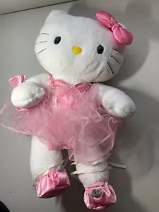 Build A Bear Workshop - 17 Zoll Hello Kitty weißes Stofftier Plüschtier Sanrio Ballerina - Bild 1 von 4