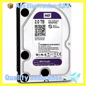 Western Digital WD20PURX 2TB 5400RPM SATA 3.5" Internal Desktop Hard Disk Drive - Picture 1 of 4