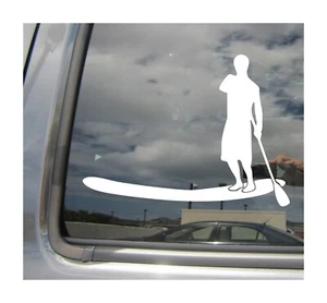 Stand Up Paddle Board Paddler SUP Auto Window Quality Vinyl Decal Sticker 04034 - Picture 1 of 2