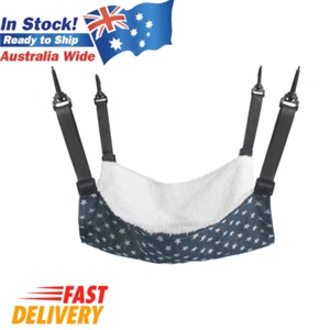 Cat Cage Hammock - Adjustable Double-Sided Pet Swing Bed with Hooks(Blue star) - Bild 1 von 1