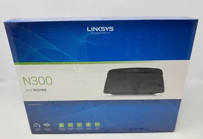 Linksys WiFi Router N300 Model# E1200 NEW In Factory Sealed Box - Image 1 of 4