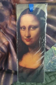 3D MOTION Lenticular Bookmark Mona Lisa Leonardo Da Vinci ART Lover Gift RARE - Imagen 1 de 6