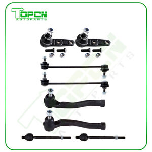 8pcs Lower Control Arms Ball Joints Sway Bars For 2004-2010 2011 Chevrolet Aveo