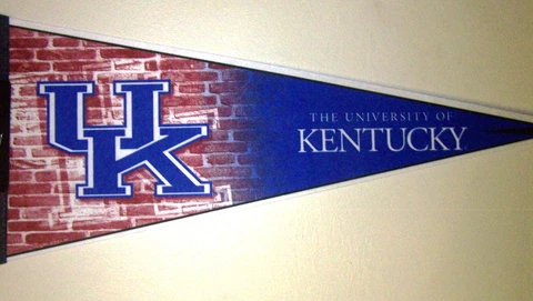 Kentucky Wildcats Ncaa Full Size 12 x 30" New Pennant Cover
