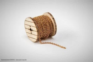 Modellbahn Zubehör, 1 Holz Kabeltrommel mit Kette für LKW und Modellbahn, Ø 18 m - Picture 1 of 2