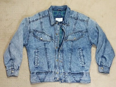 Chaqueta vaquera forrada de franela vintage Sergio Valente para mujer talla mediana Foto 1 de 4