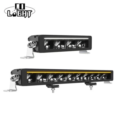 Slim 22" 32" 42" 52" Night LED Light Bar Offroad DRL Position Park Light 12v 24V - Image 1 of 4