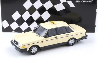 1:18 Minichamps Volvo 240 GL Limousine 1986 Beige TAXI - Limitato 300 Pz. - Immagine 1 di 4