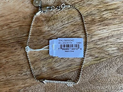 Pulsera Michael Kors Flecha Cristalizada Dije Plata Talla Única MKJ3935040 NUEVA CON ETIQUETAS Foto 1 de 4