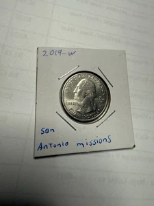 2019 "W" West Point Mint Quarter San Antonio Missions (2 coins) - Picture 1 of 4