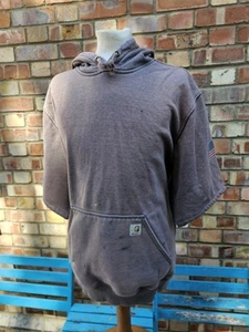 Carhartt Ropa de Trabajo Sudadera con Capucha Diseñador Pullover Suéter Camisa Manga Bien Usado Reino Unido L - Imagen 1 de 13