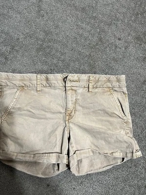 American Eagle Shorts Womens Beige Khaki Chino Stretch Midi Size 8 Solid - Image 1 of 4