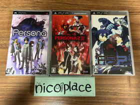 Persona 1 & 2 sin & 3 Set game PSP Playstation Portable Atlus Japan 