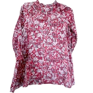 Molo Girls Clair Floral Ruffled Metallic Dress - Size 13/14 - Picture 1 of 6