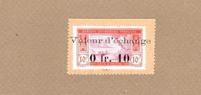 COSTA DE MARFIL: 0,10 francos en 0,10 céntimos, (UNC), P-5, 1920, ¡¡sin precio base!!! Foto 1 de 2