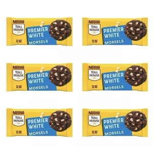 Nestle Toll House Premier White Regular Baking Chips Morsels 12oz Lot Of 6 Bags - Picture 1 of 4