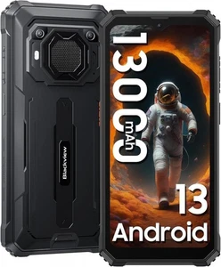 Blackview BV6200pro Smartphone nero robusto, cellulare esterno con 8 GB RAM, 128 GB - Foto 1 di 24