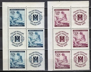 Bohemia & Moravia 1941 MNH Mi S Zd 10-S Zd 11 S Zd 14-SZd 15 ( 62 Zf-63 Zf ) ** - Picture 1 of 2