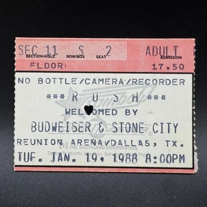 1988 RUSH CONCERT TICKET STUB, REUNION ARENA - Bild 1 von 2