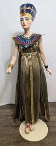 Vintage Franklin Mint Heirloom Doll Egyptian Queen Nofretete 1989 & Stand Rare - Bild 1 von 15
