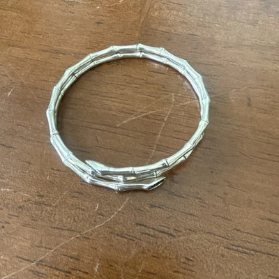 Pulsera John Hardy Triple “2 Bambooes” Esterlina con Zafiros Negros/Ónix Foto 1 de 4