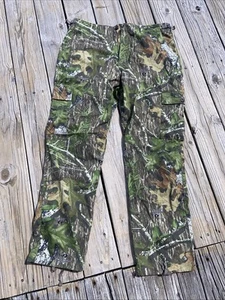Cabela’s 38Reg Camo Pants Mossy Oak Obsession Summer Hunting Cargo CMO6 - Picture 1 of 10