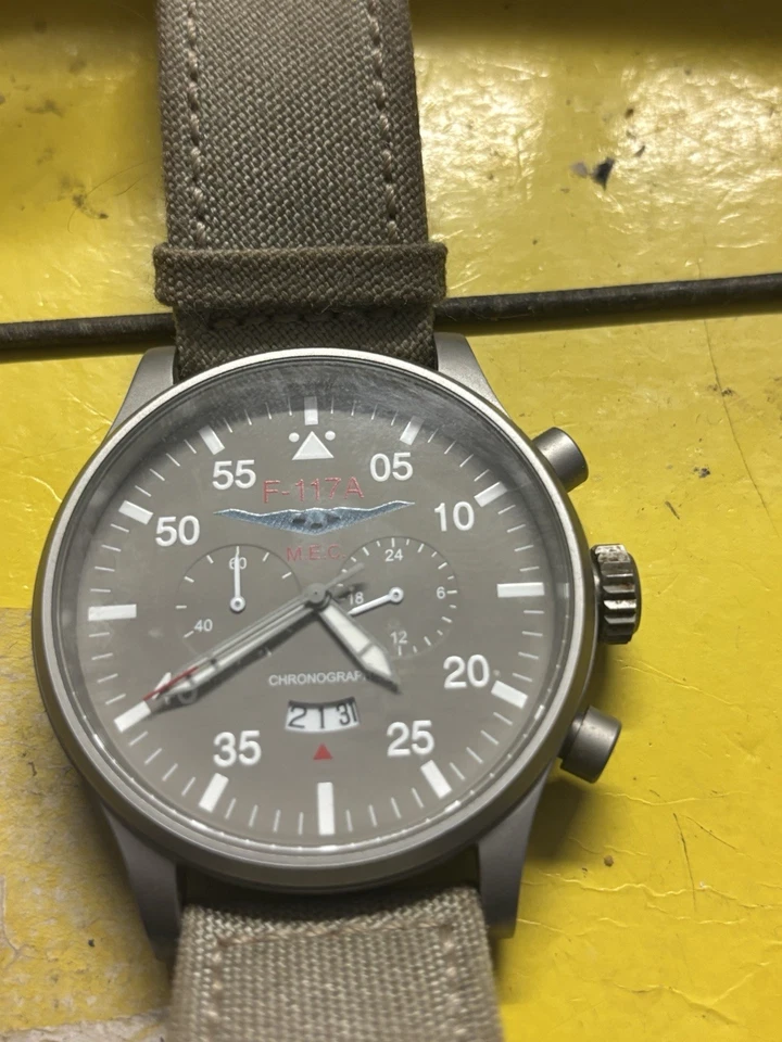 M.E.C MILITARY EUROPEAN COMPANY OROLOGIO CRONOGRAFO STEALTH Ottimo!!! - Immagine 1 di 1